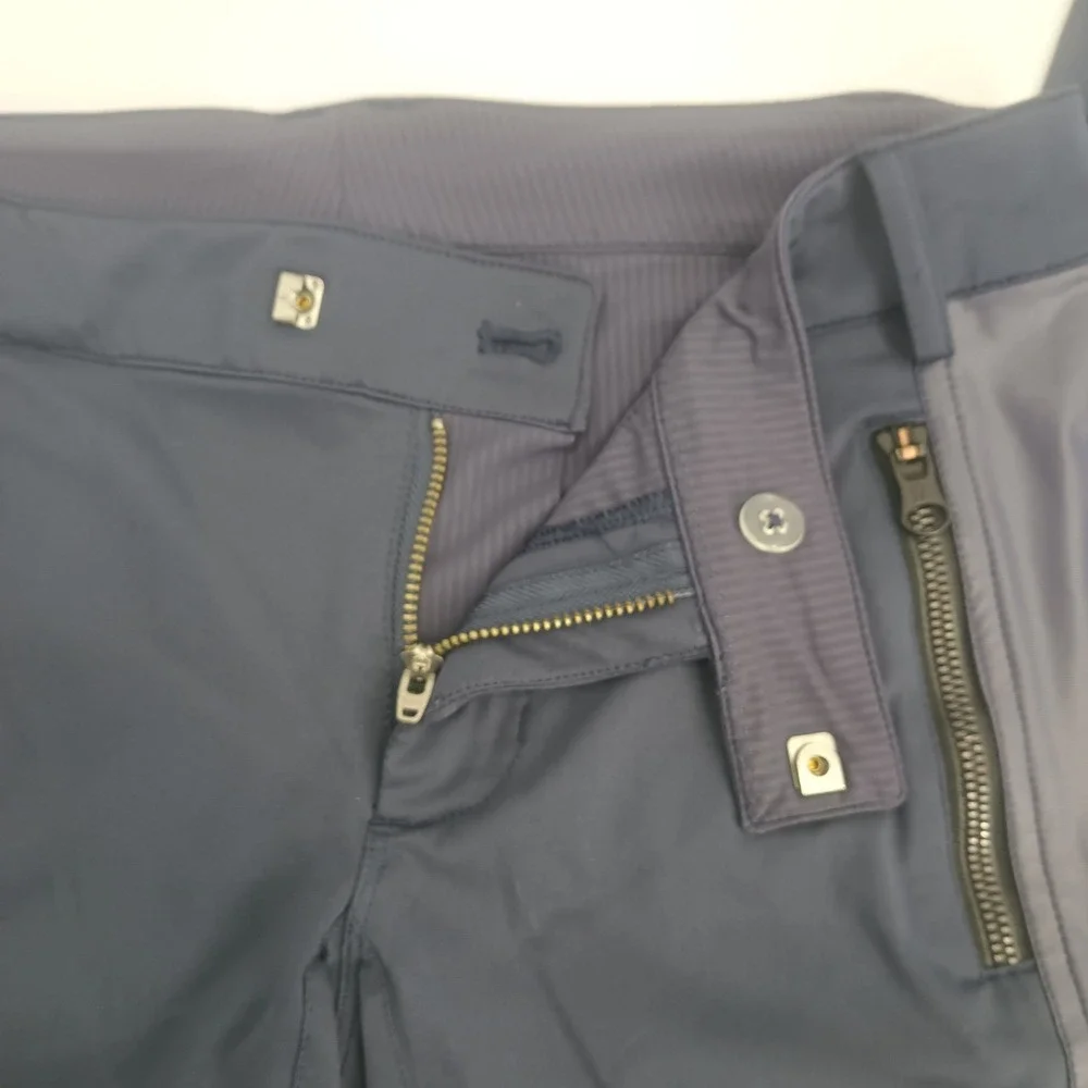 Lululemon Here to There Pant Navy Blue Slim Fit Commuter Trousers Size 6